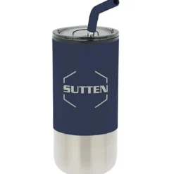 Lagom Tumbler with Stainless Straw - 16 oz - Laser Engraved