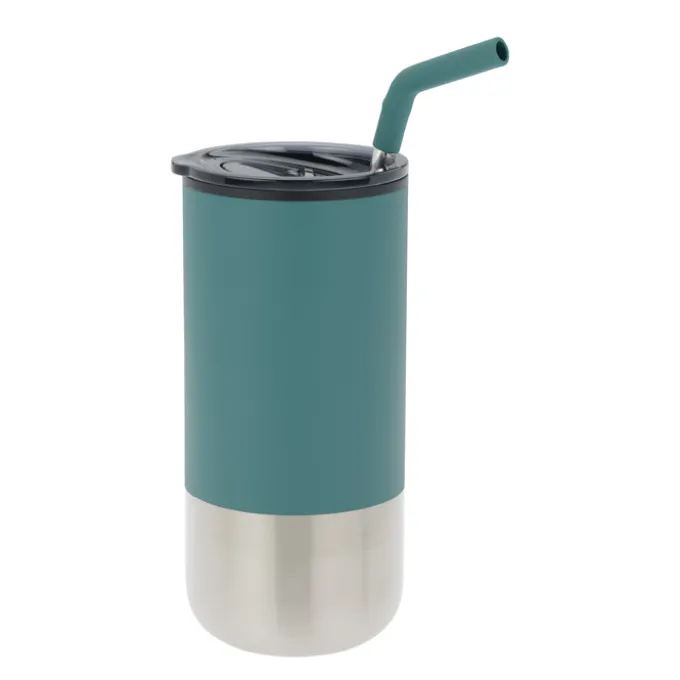 Lagom Tumbler with Stainless Straw - 16 oz - Laser Engraved