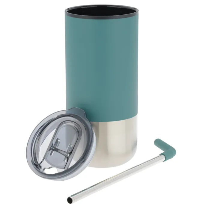 Lagom Tumbler with Stainless Straw - 16 oz - Laser Engraved