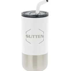 Lagom Tumbler with Stainless Straw - 16 oz - Laser Engraved