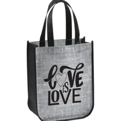 Laminated Fashion Tote - 11 3/4 inches x 9 1/4 inches