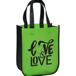 Laminated Fashion Tote - 11 3/4 inches x 9 1/4 inches