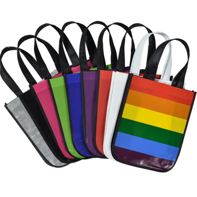 Laminated Fashion Tote - 11 3/4 inches x 9 1/4 inches