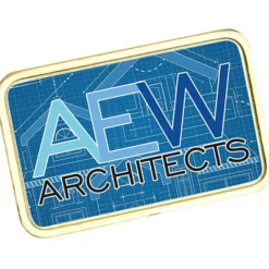 Laminate Lapel Pin - Rectangle - 24 hr