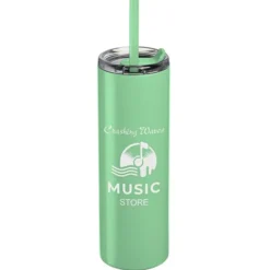 Lane Stainless Tumbler with Straw - 16 oz.