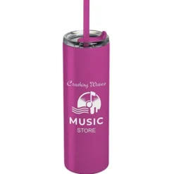 Lane Stainless Tumbler with Straw - 16 oz.