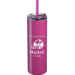 Lane Stainless Tumbler with Straw - 16 oz.