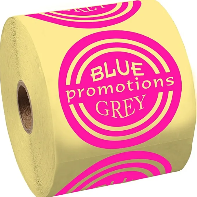 Lapel Sticker by the Roll - Circle - 2-3/4 inches