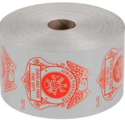 Lapel Sticker by the Roll - Junior Firefighter Badge
