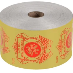 Lapel Sticker by the Roll - Junior Firefighter Badge