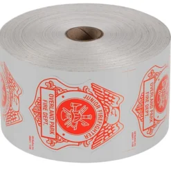 Lapel Sticker by the Roll - Junior Firefighter Badge
