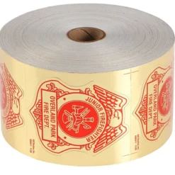 Lapel Sticker by the Roll - Junior Firefighter Badge