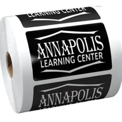 Lapel Sticker by the Roll - Rectangle - 3-1/2 inches x 2-3/16 inches