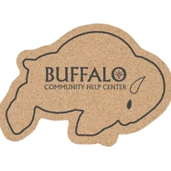 Large Cork Coaster - Buffalo