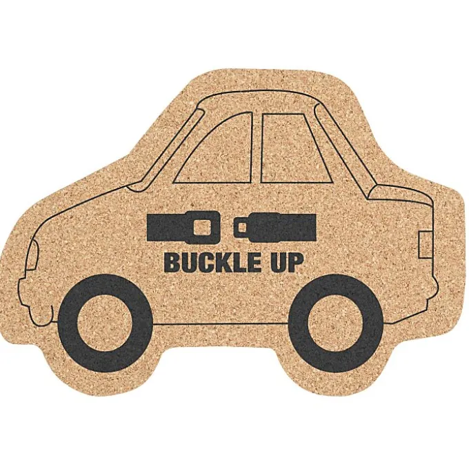 Large Cork Coaster - Car