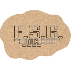 Large Cork Coaster - Cloud