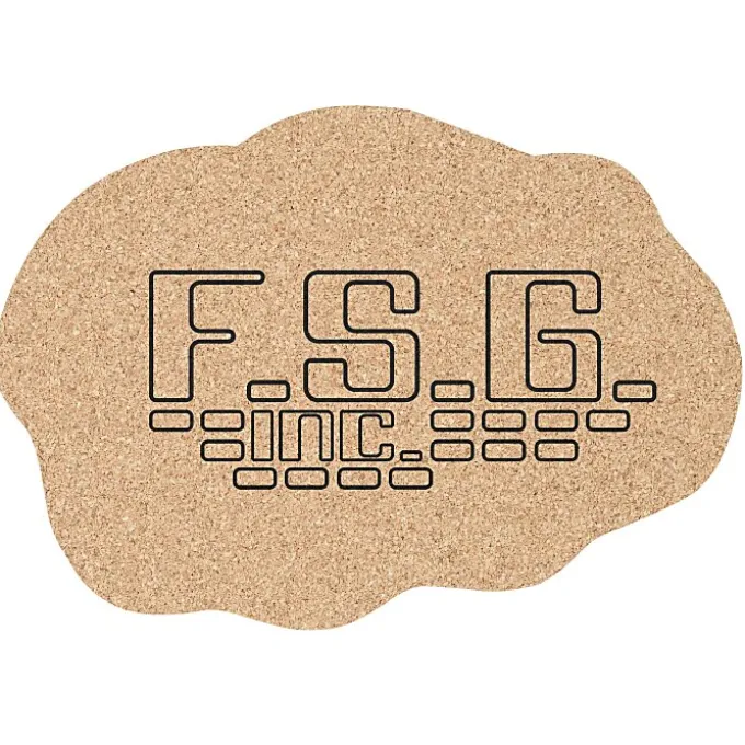 Large Cork Coaster - Cloud