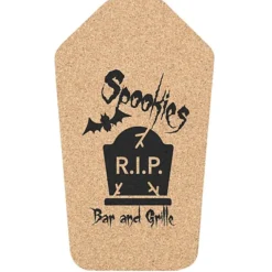 Large Cork Coaster - Coffin