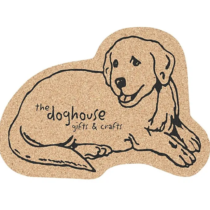 Large Cork Coaster - Dog