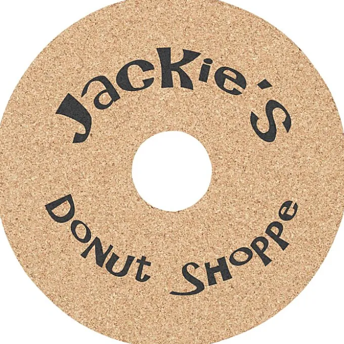 Large Cork Coaster - Donut