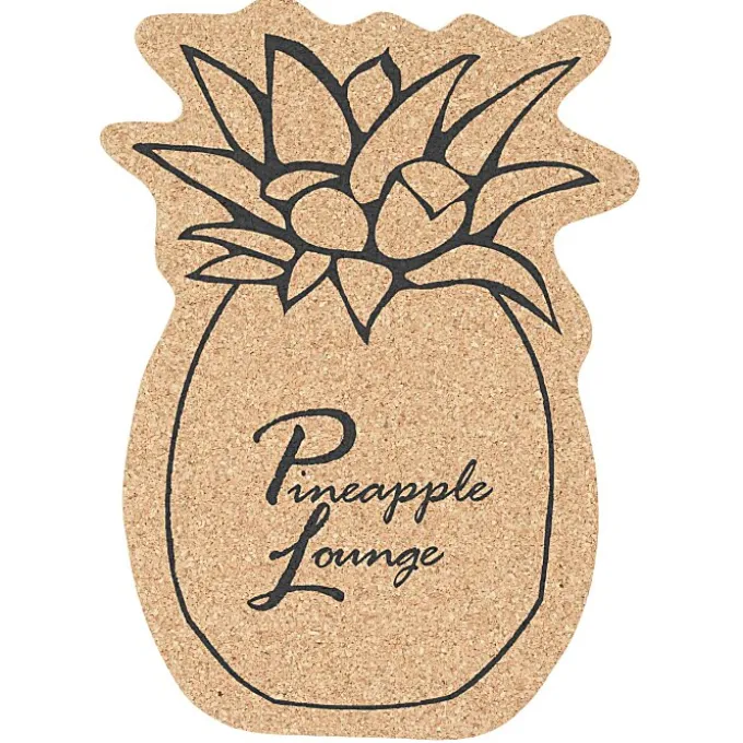 Large Cork Coaster - Pineapple