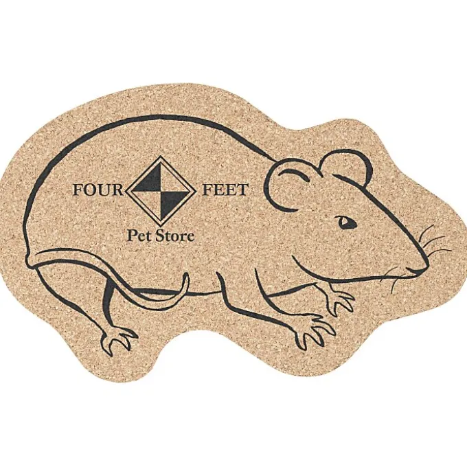 Large Cork Coaster - Rat