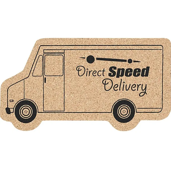 Large Cork Coaster - Truck