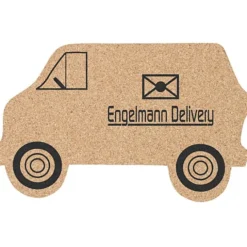 Large Cork Coaster - Van