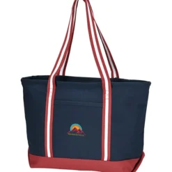Large Cotton Canvas Admiral Tote - Embroidered
