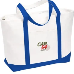 Large Heavyweight Cotton Canvas Tote - Embroidered