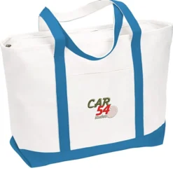 Large Heavyweight Cotton Canvas Tote - Embroidered