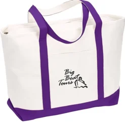 Large Heavyweight Cotton Canvas Tote - 24 hr