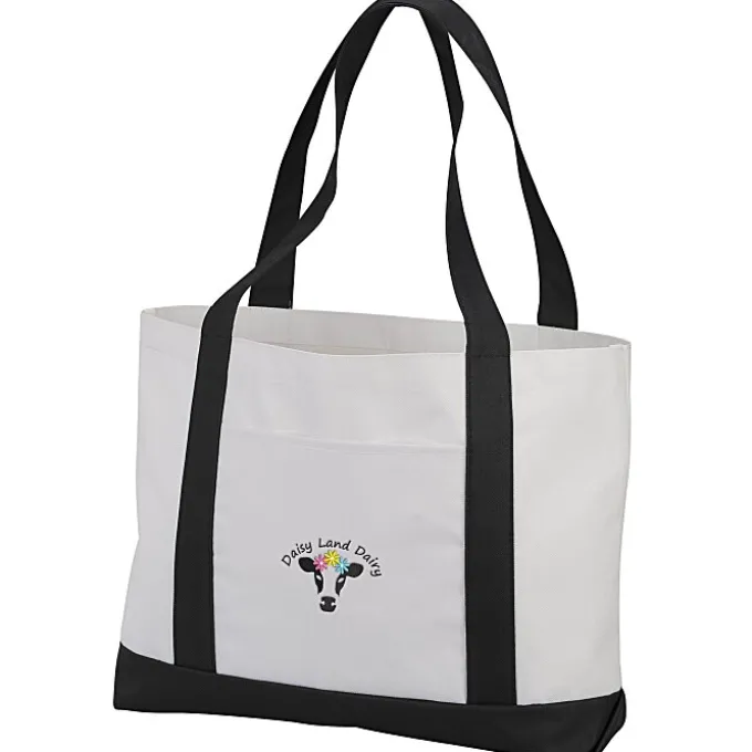 Large Polyester Tote - Embroidered