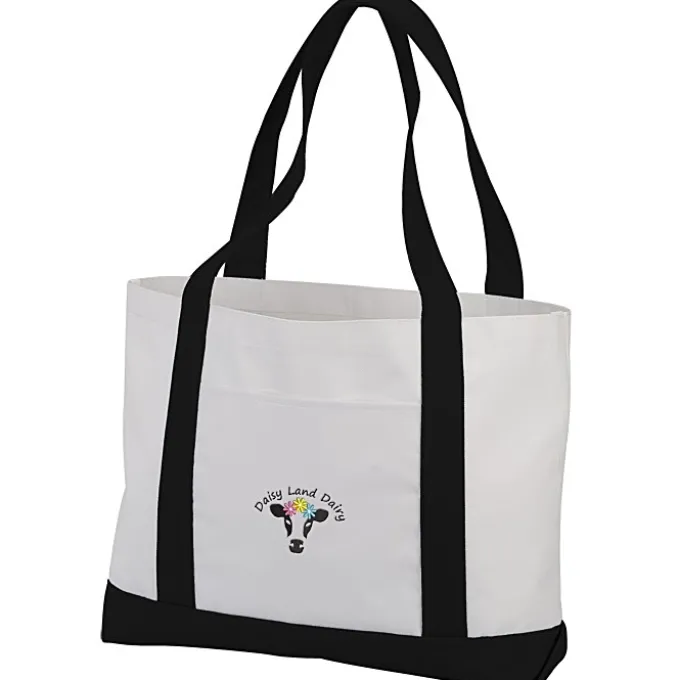 Large Polyester Tote - Embroidered