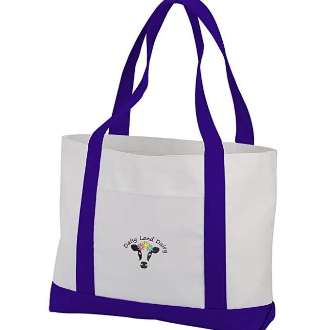 Large Polyester Tote - Embroidered