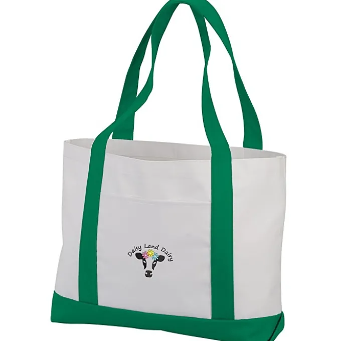 Large Polyester Tote - Embroidered