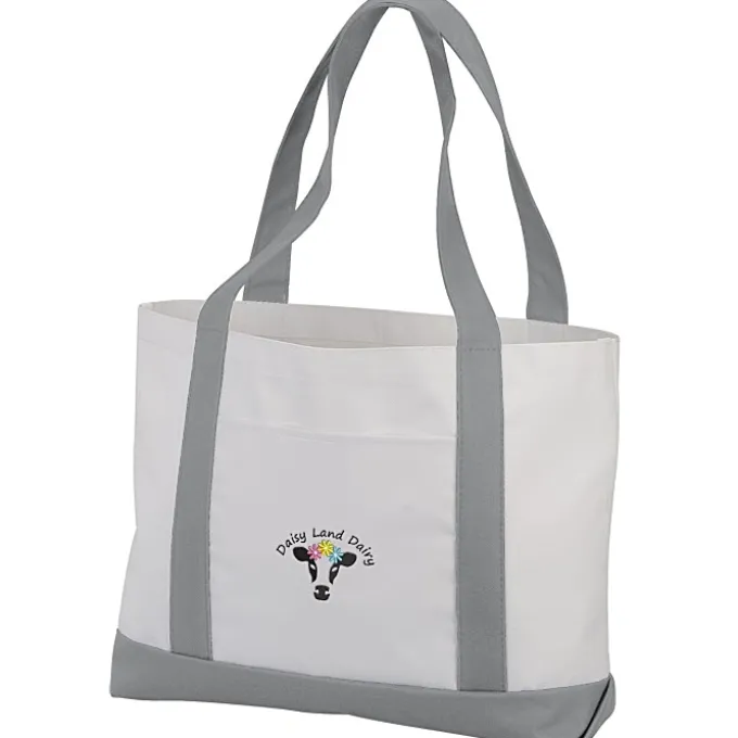 Large Polyester Tote - Embroidered