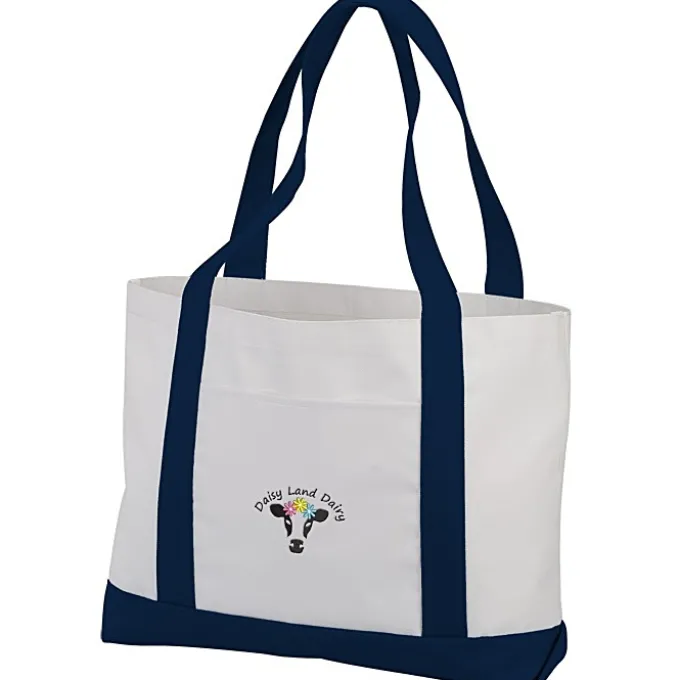 Large Polyester Tote - Embroidered