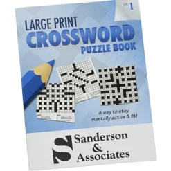 Large Print Crossword Puzzle Book - Volume 1