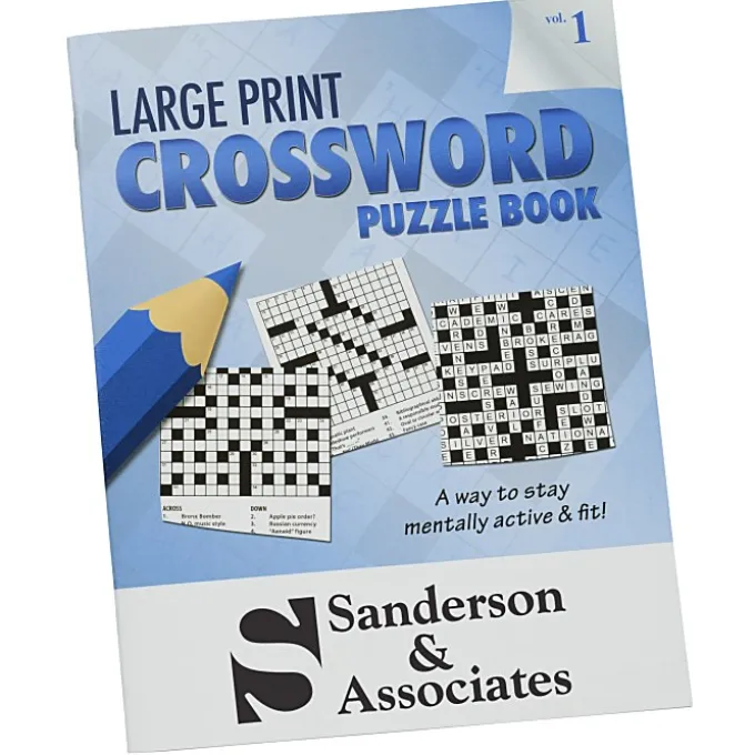 Large Print Crossword Puzzle Book - Volume 1
