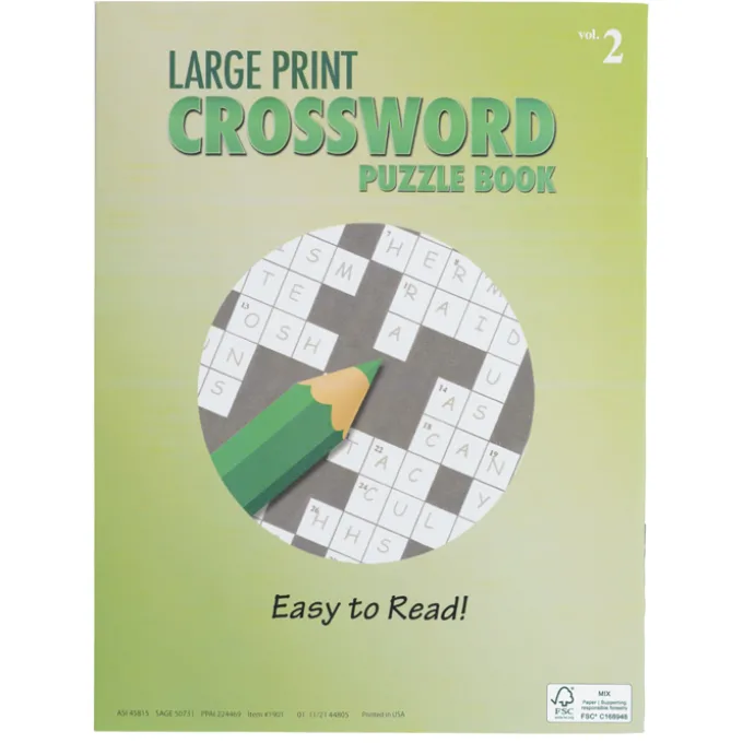 Large Print Crossword Puzzle Book - Volume 2
