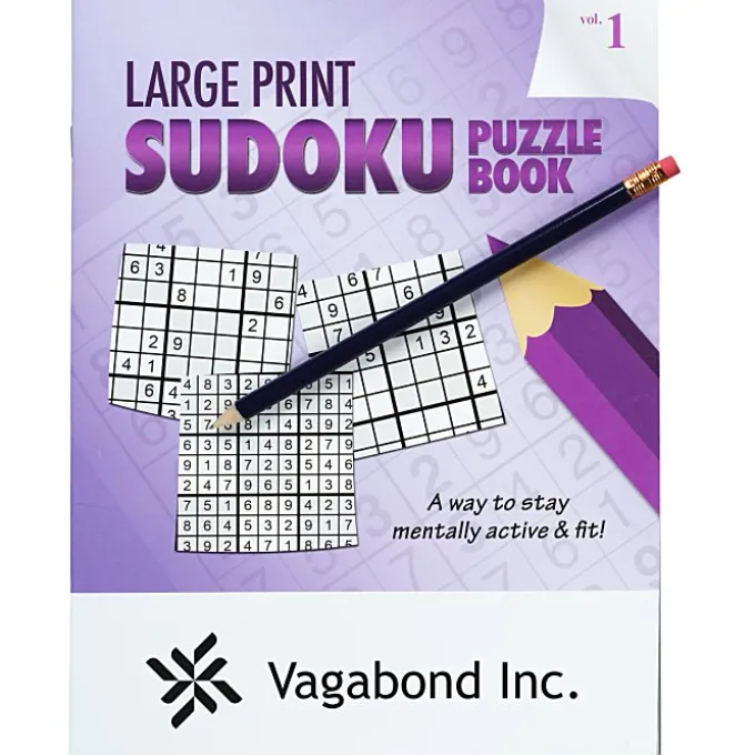 Large Print Sudoku Puzzle Book & Pencil - Volume 1