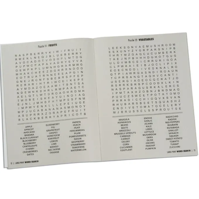Large Print Word Search Puzzle Book - Volume 1