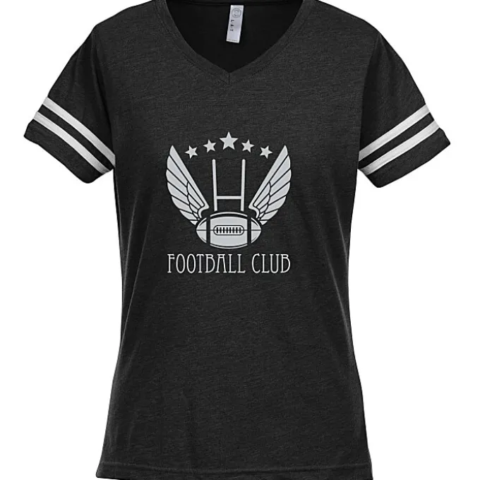 LAT Fine Jersey Football T-Shirt - Ladies' - Screen