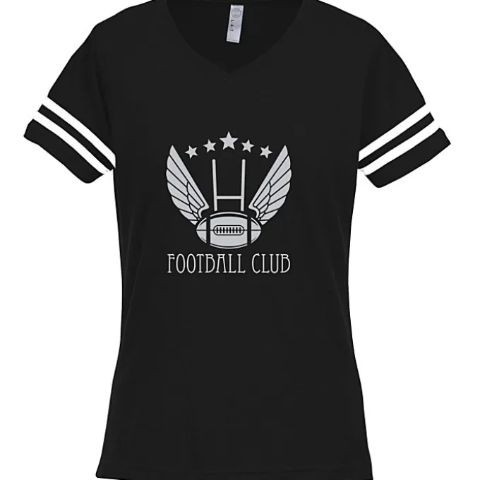 LAT Fine Jersey Football T-Shirt - Ladies' - Screen