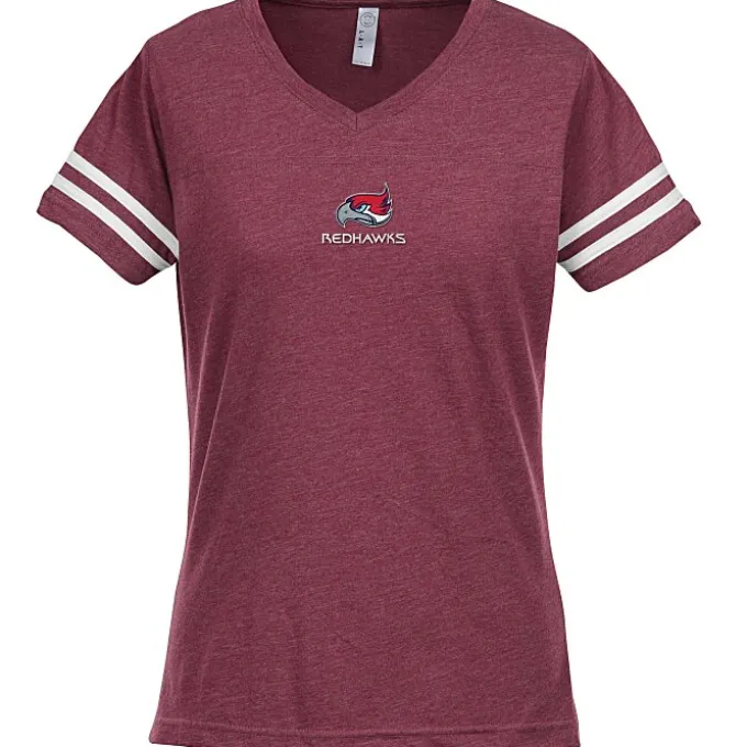 LAT Fine Jersey Football T-Shirt - Ladies' - Embroidered