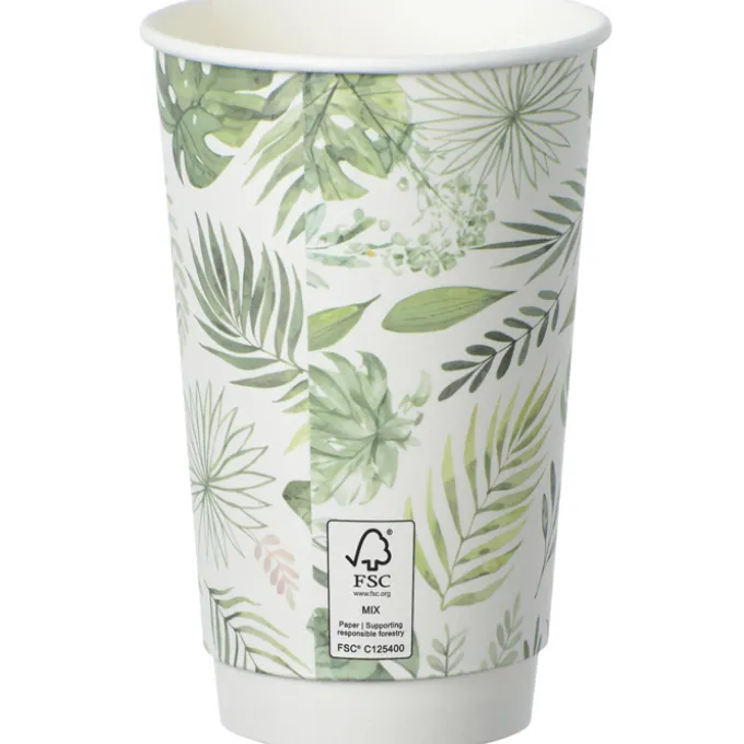 Leaf Full Color Insulated Paper Cup - 16 oz.