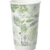 Leaf Full Color Insulated Paper Cup with Lid - 16 oz.