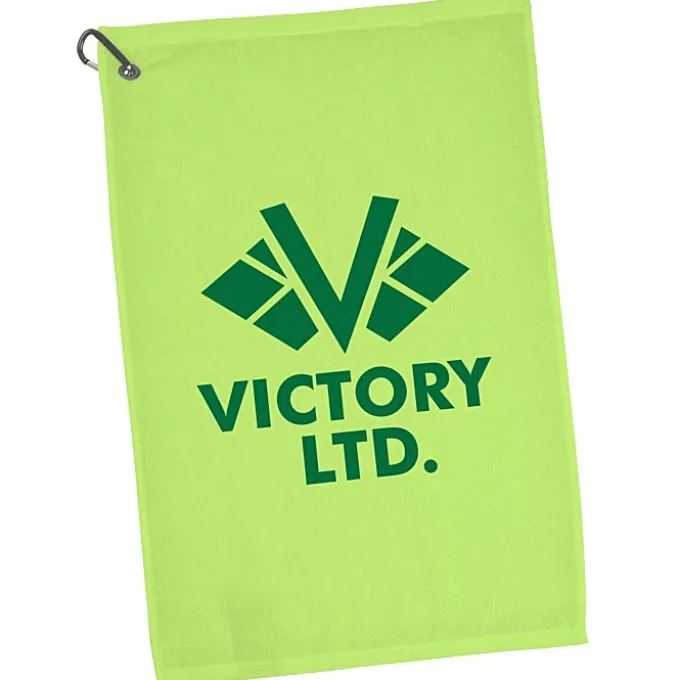 League Golf Towel with Carabiner - Colors - 24 hr