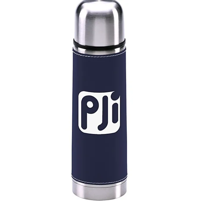 Leatherette Vacuum Bottle - 16 oz. - Screen
